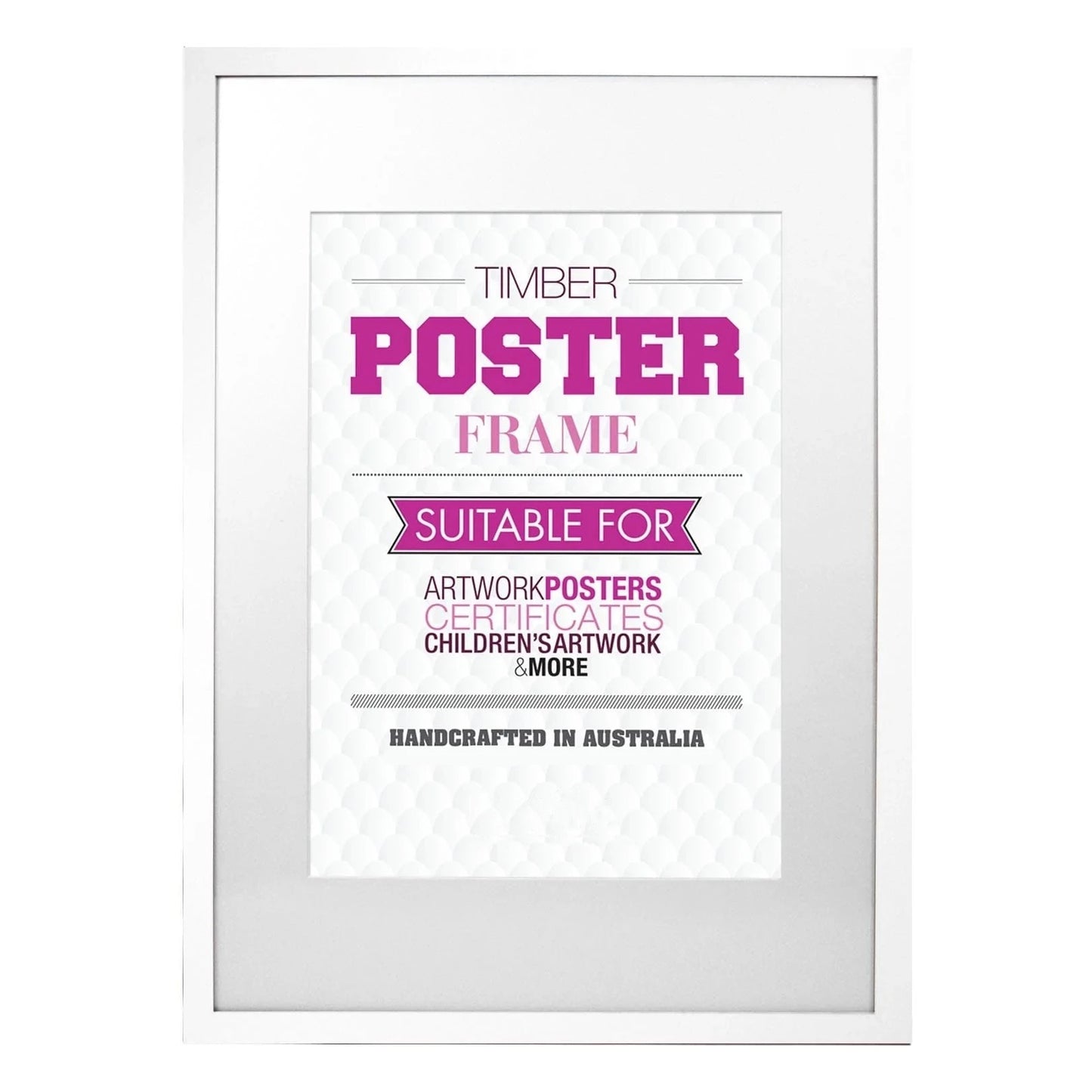 20x24” white timber frame with matboard to suit 16x20” photo